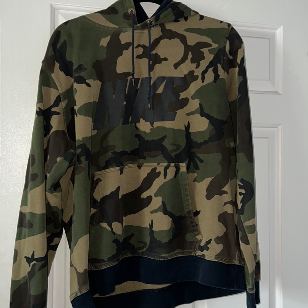 Nike Green Camo Hoodie